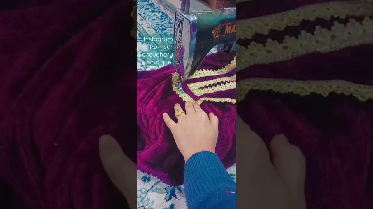 Velvet suit lace design.#shortvideo #suitdesign#viral#shortsyoutube#youtuber