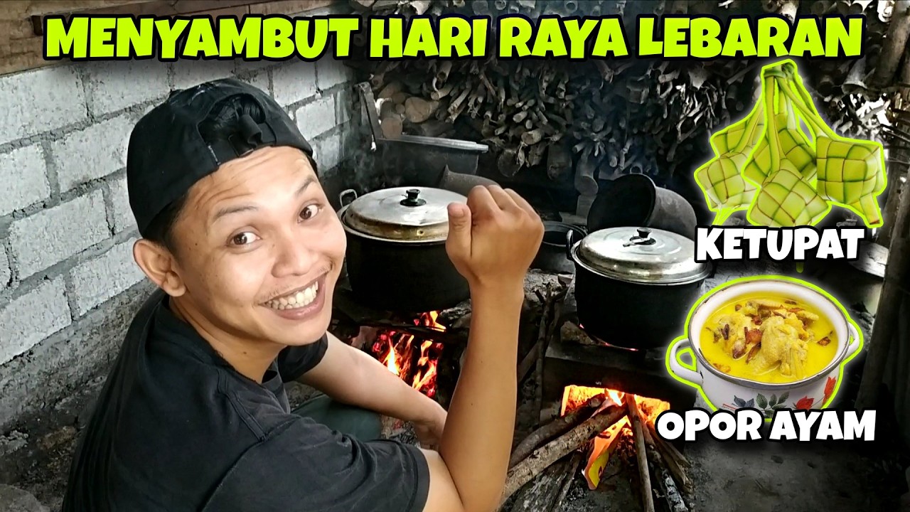 PERSIAPAN LEBARAN PREEN !! MEMASAK KETUPAT, LONTONG DAN OPOR AYAM