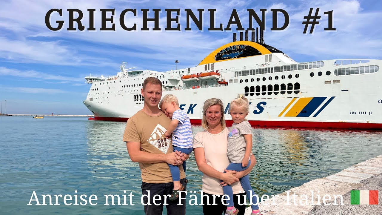 Griechenland #1 🇬🇷 Roadtrip 🚐2022 - Anreise mit der Fähre ⛴ über Italien - San Marino & Gardasee