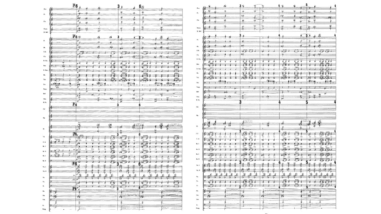 Toshiro Mayuzumi 黛敏郎 - Nirvana Symphony (1958) (sheet music)