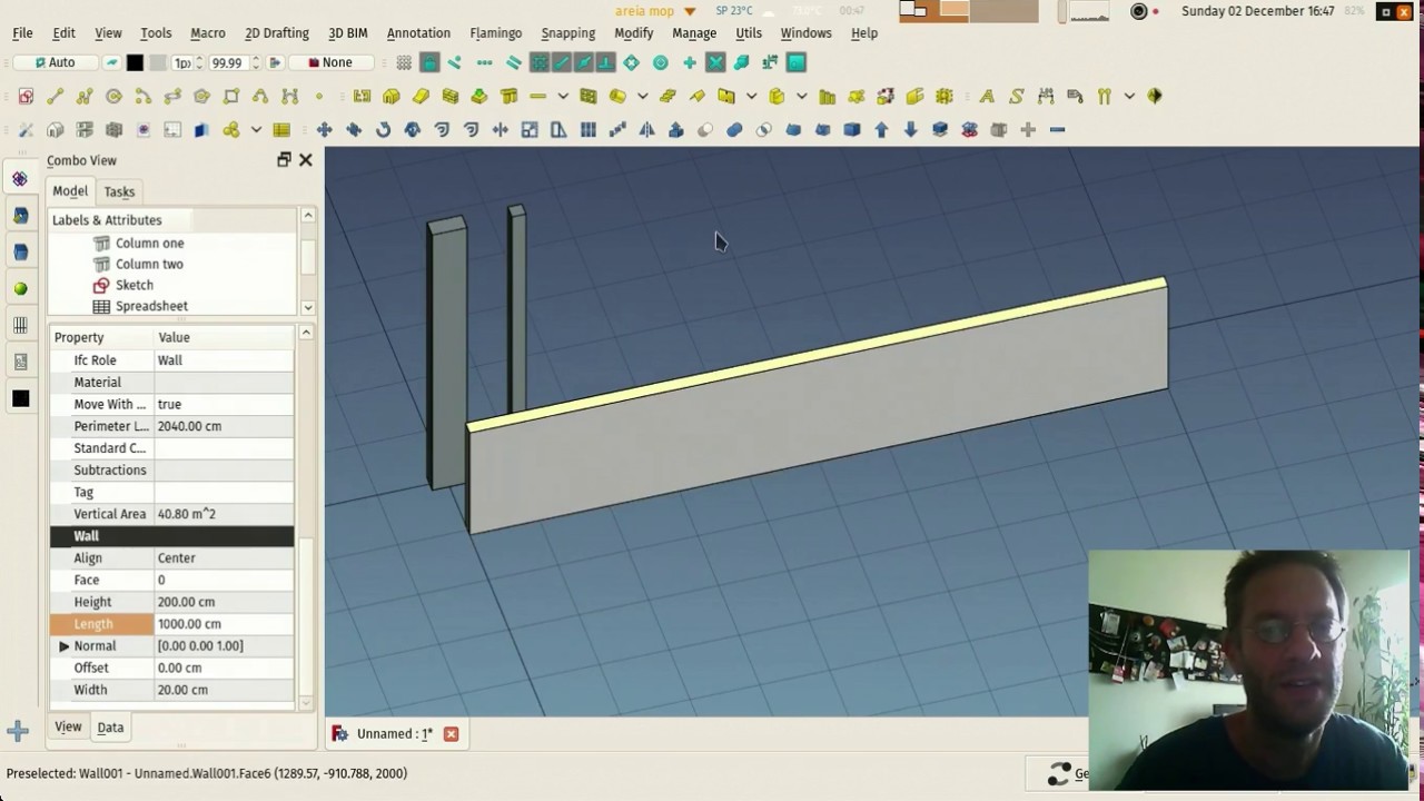 BIM with FreeCAD - Expressions