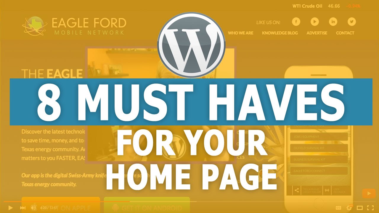 8 Must Haves for Your Home Page - WordPress