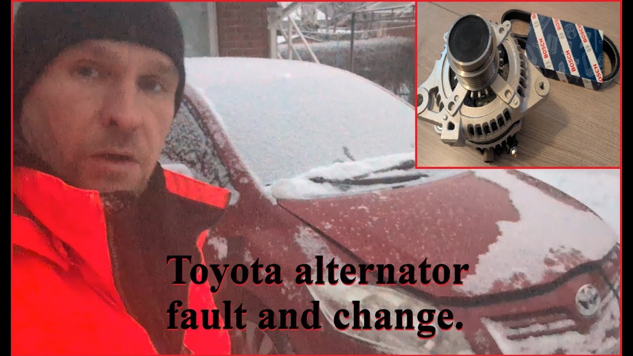 Неисправность генератора Toyota и его замена.