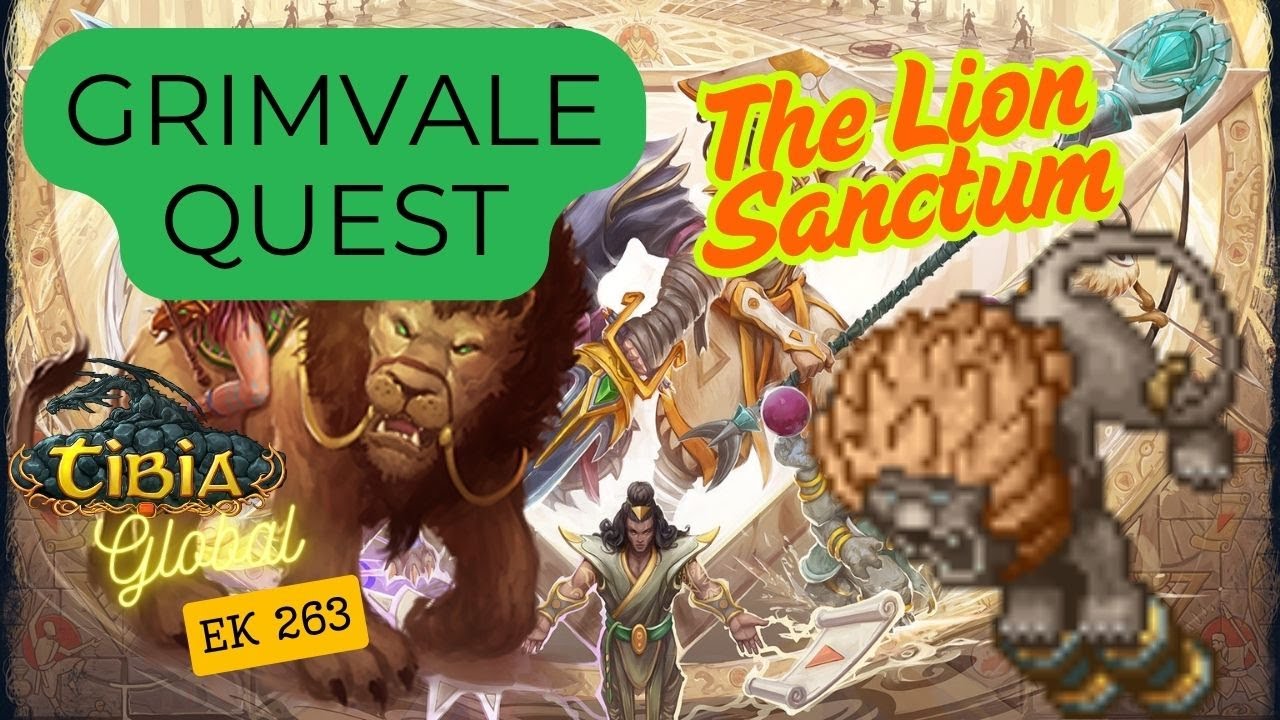 Grimvale Quest The Enemies of the Pride TIBIA LIVE EK 263 COLLABRA GLOBAL