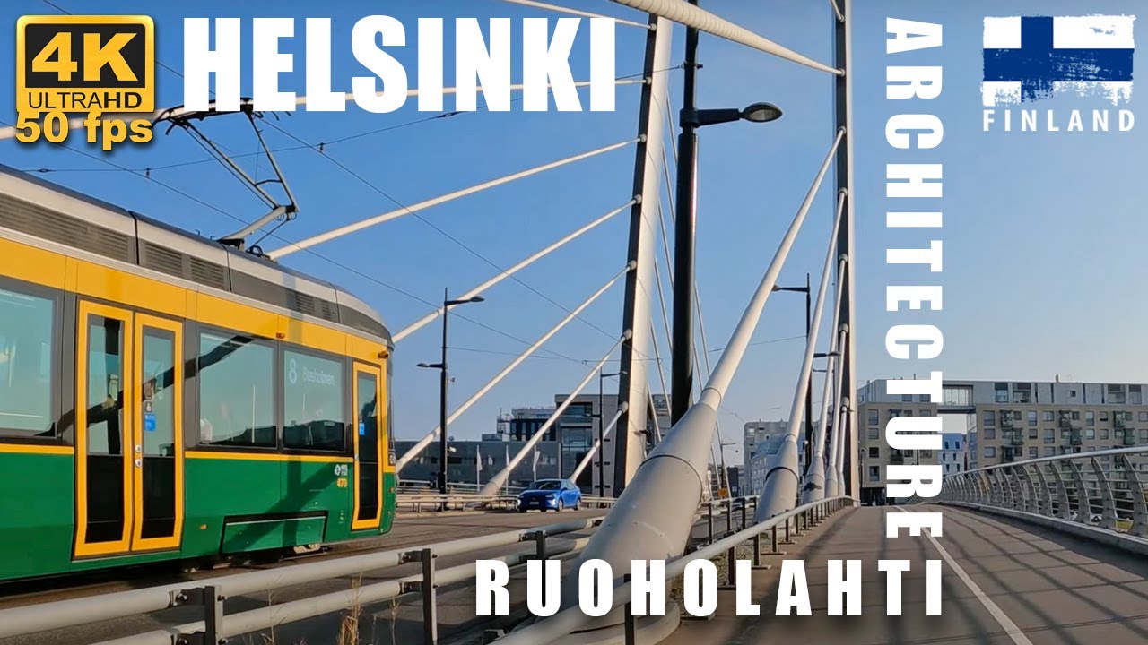 Stunning Ruoholahti Helsinki District Architecture 🇫🇮 Fall Light & Landscape - Finland