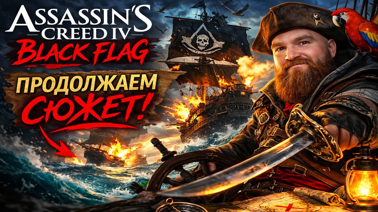 ASSASSIN’S CREED IV: BLACK FLAG — ПРОДОЛЖАЕМ ПИРАТСКИЙ СЮЖЕТ | МОРЯ, АБОРДАЖИ И ХАОС #shorts