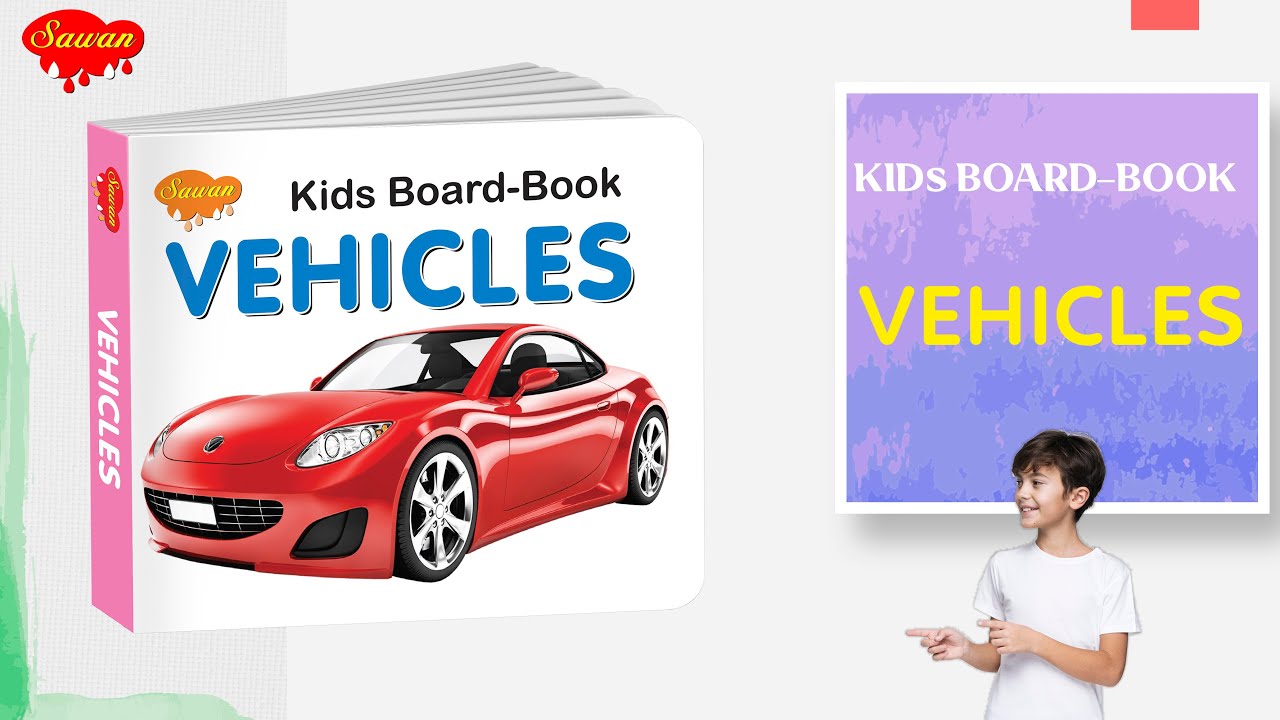 Kids Board Book Vehicles