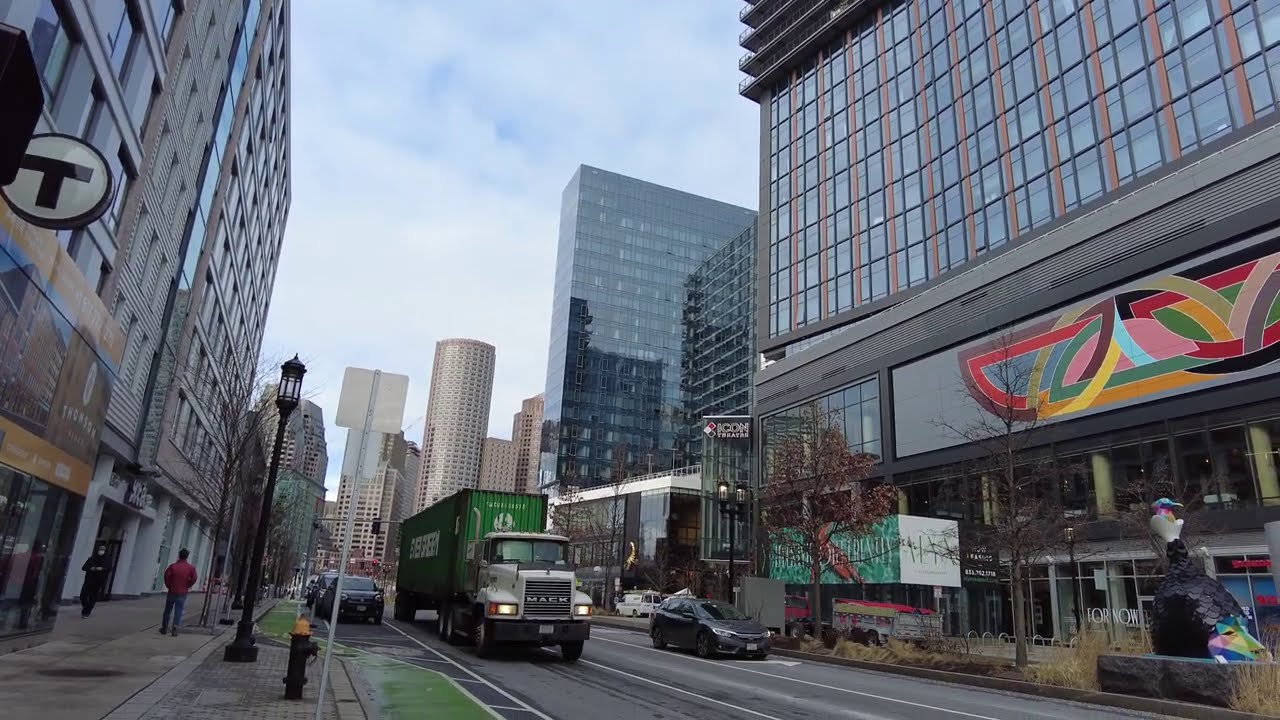 Walking Boston's SKYLINED Seaport District & Fort Point (February 4, 2021)
