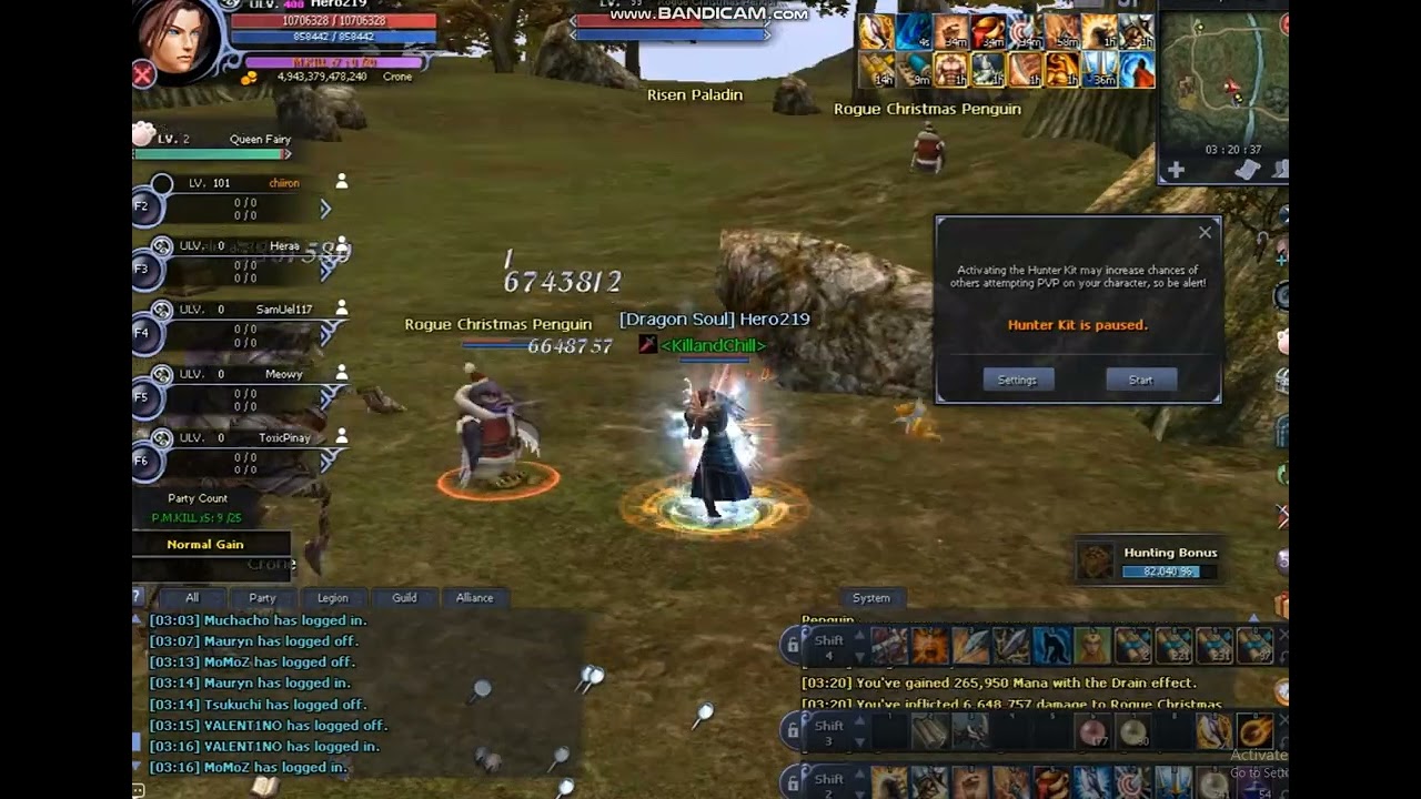 Rohan Eternal Vengeance  - Hero219 F2P POWER making Santa event talisman on its day 1