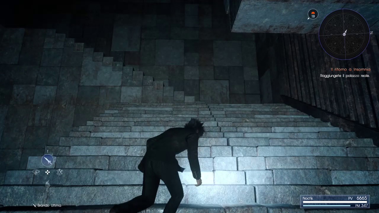 What do if you fall at the end of the Pitioss Dungeon and restart at the beginning Final Fantasy XV