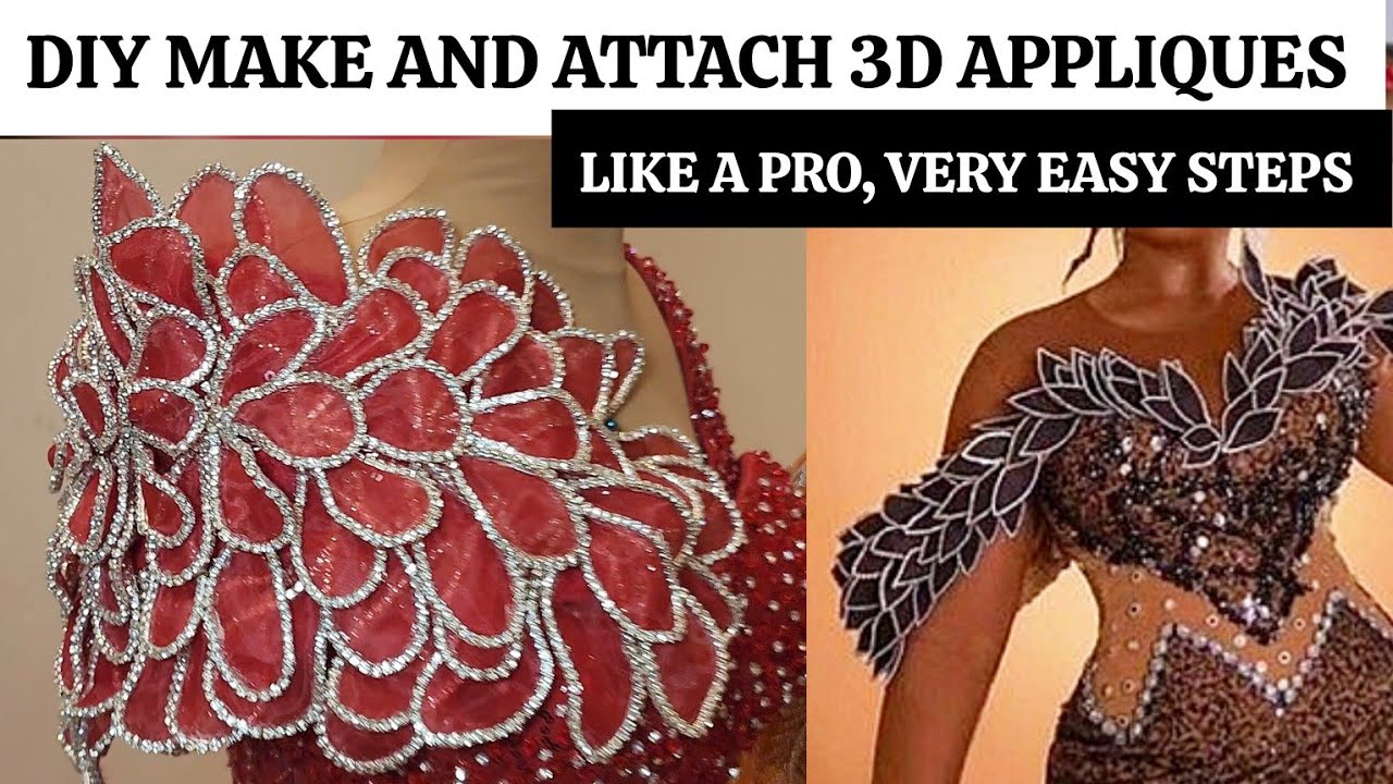 HOW TO MAKE AND FIX 3D APPLIQUE FOR BEGINNERS