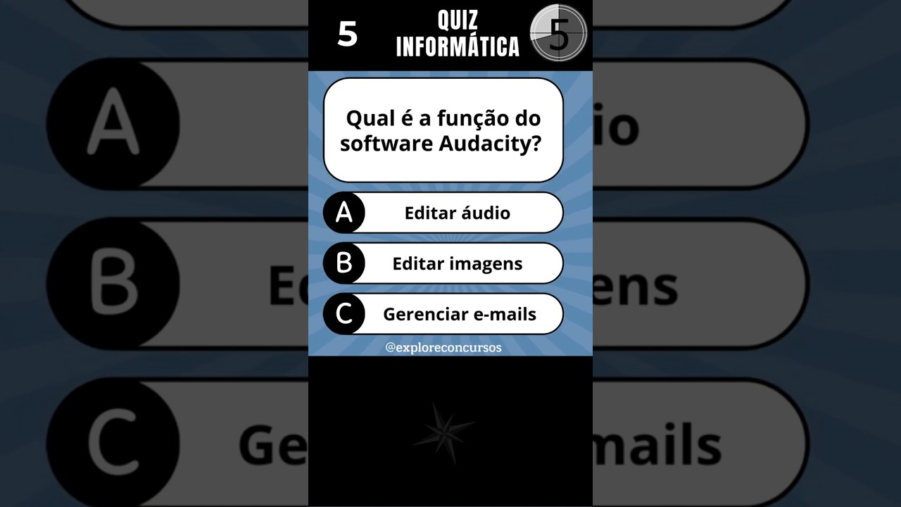 QUIZ DE INFORM&Aacute;TICA COM PERGUNTAS E RESPOSTAS. #quiz #quiztime #concursosp&uacute;blicos