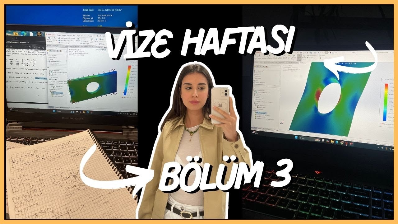 MAKİNE MÜHENDİSLİĞİ VİZE HAFTASI VLOG| Son sınıf,Analiz dersi,Seçmeliler