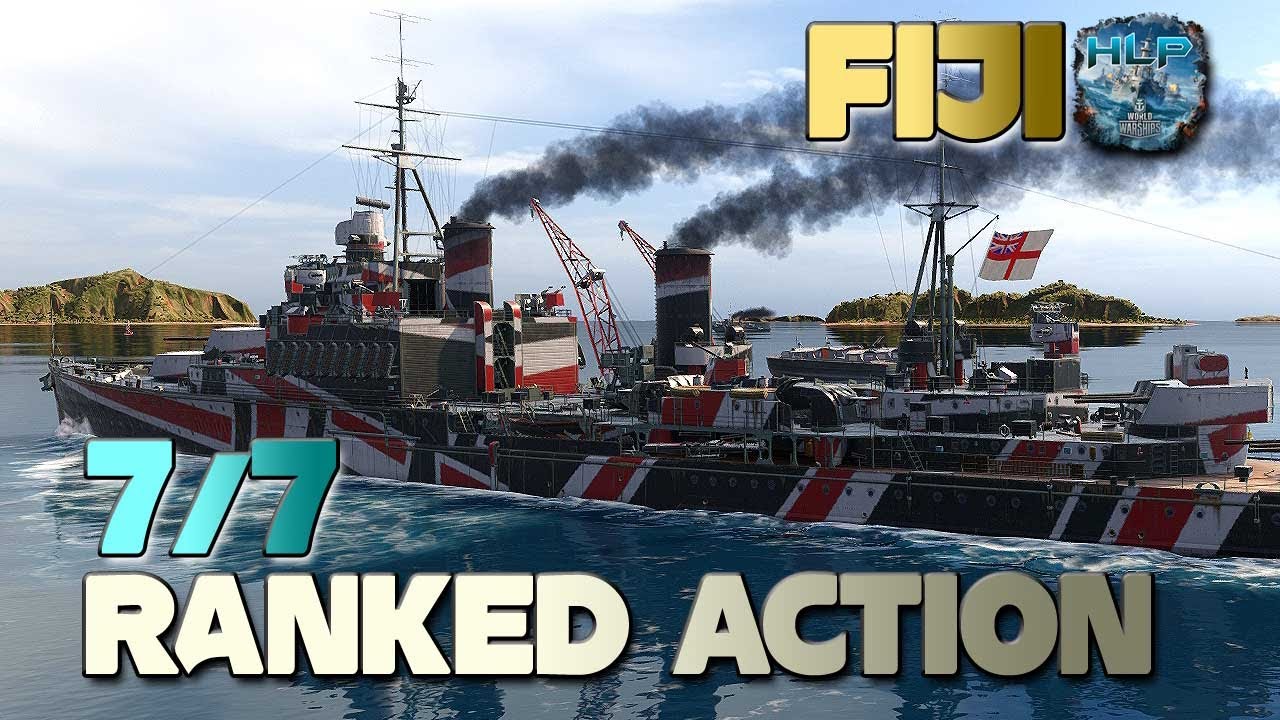 Cruiser Fiji: Ranked action 7/7 - World of Warships