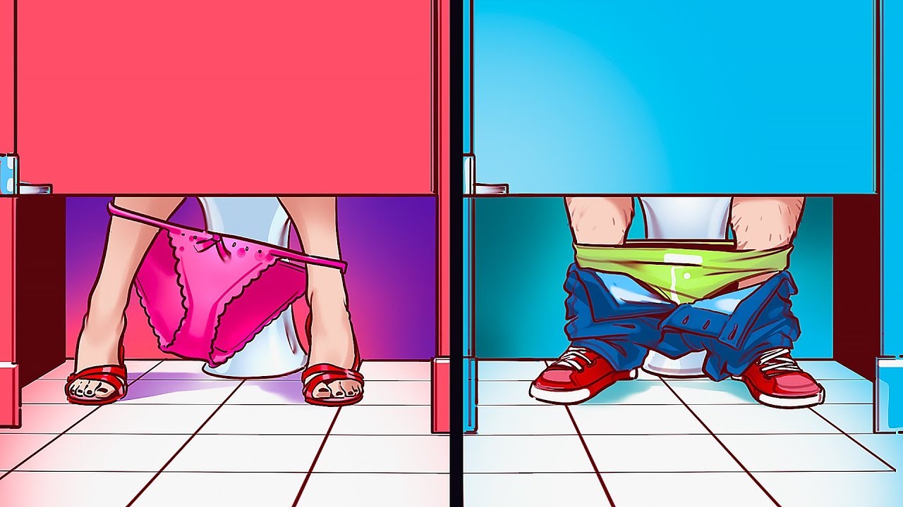 Warum Türen in öffentlichen Toiletten nicht bis zum Boden reichen