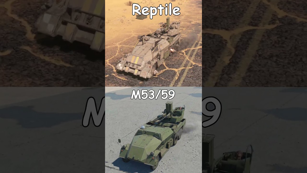 Vehicles in Mad Thunder and Its Real Prototypes #warthunder