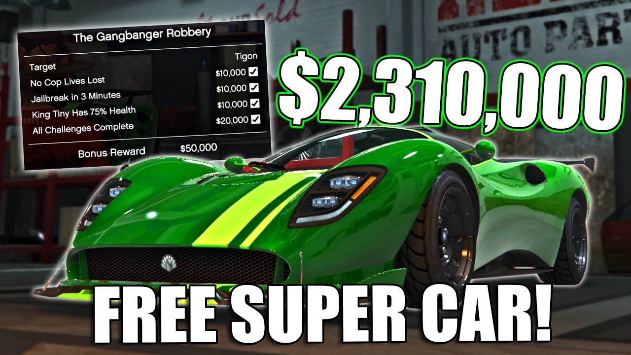 Free Tigon This Week! The Gangbanger Robbery, All Bonuses Completed | GTA Online Salvage Yard