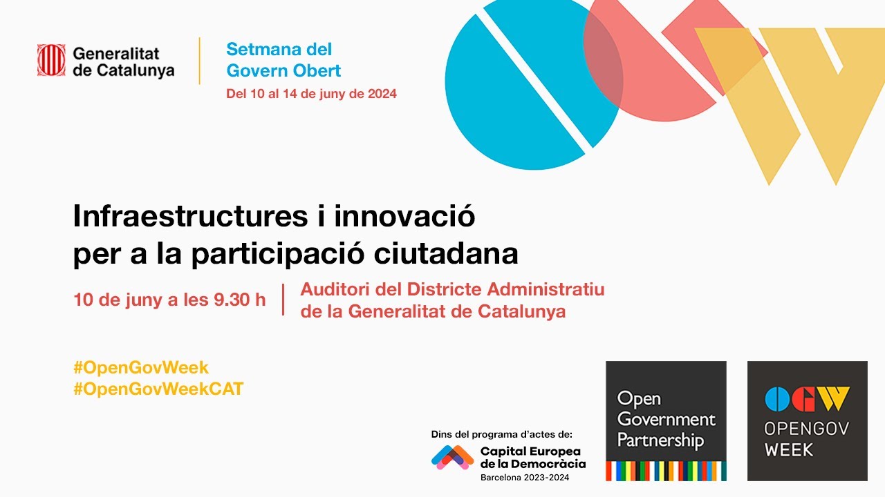 Infraestructures i innovaci&oacute; per a la participaci&oacute; ciutadana