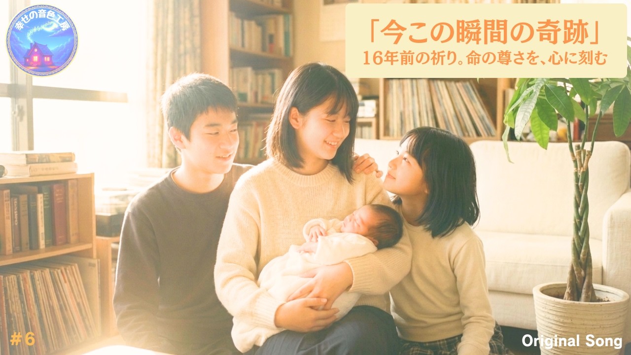 【感動号泣！】「今この瞬間の奇跡」～生死の境目を彷徨った娘が、今ここにいる奇跡～16年前の祈り。命の尊さを心に刻む。命を繋いだ娘へ贈る、家族の絆の歌（実話）