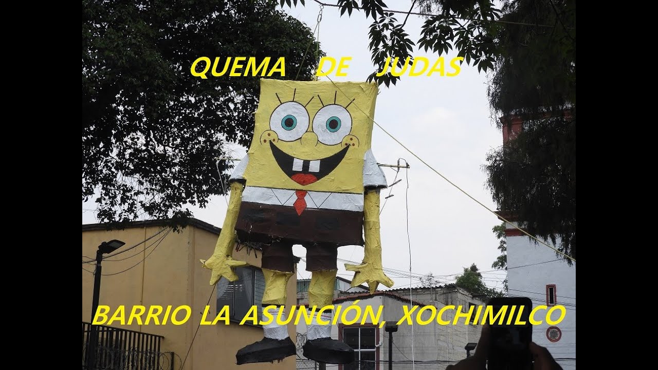 Quema de Judas en el Barrio La Asunción, Xochimilco // domingo 09 abril 2023 //