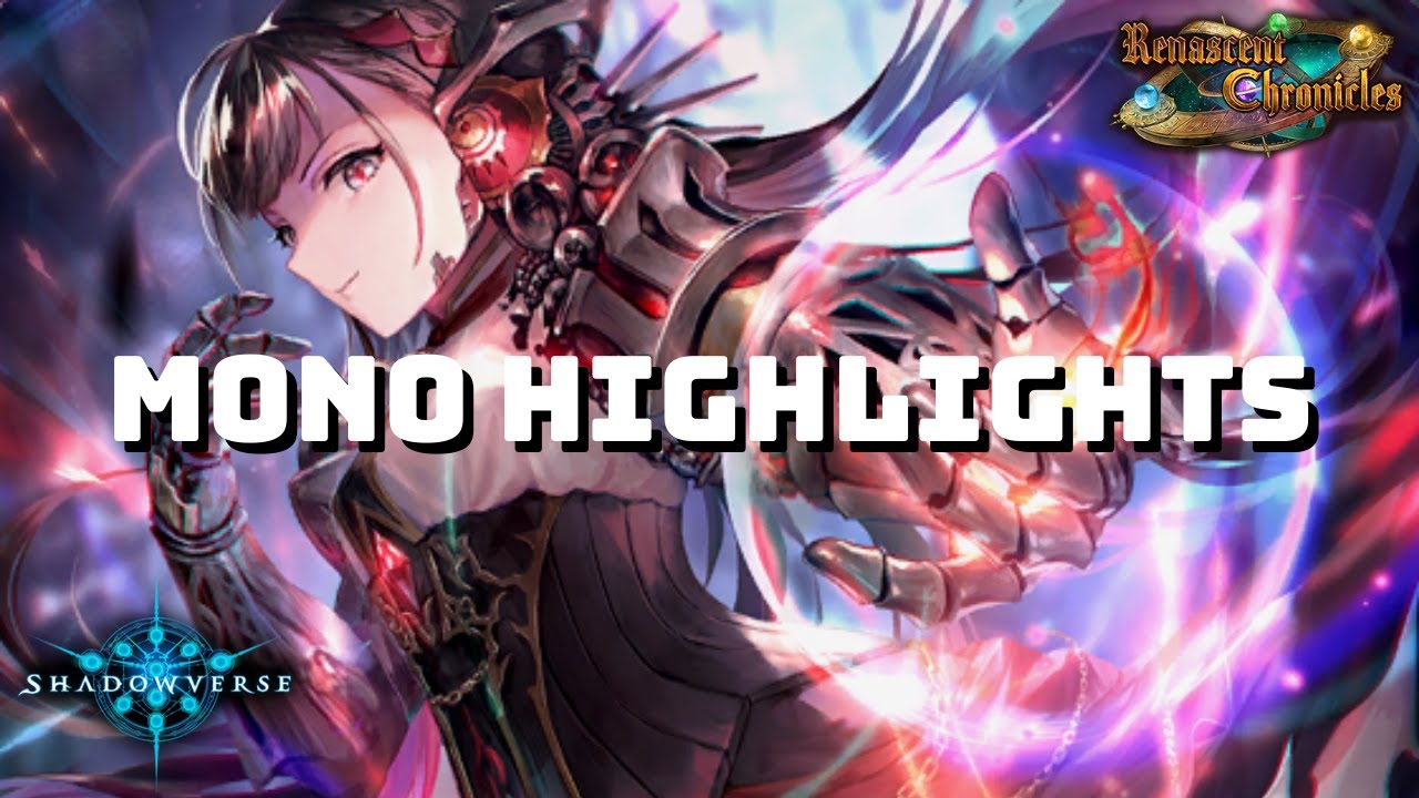 【Shadowverse】 Mono Highlights Bloodcraft - Grand Master Rank | Renascent Chronicles (Rotation)
