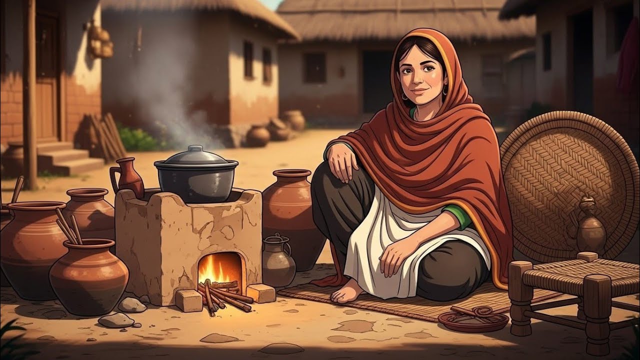 Ramadan Village Routine | Cozy 90s Family Life | Emotional Islamic Animation
