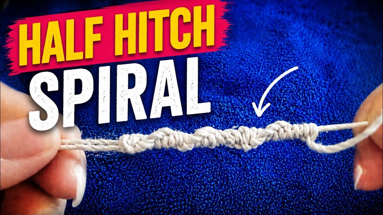 How to Tie a Continuous Half Hitch Spiral Knot for Hemp Jewelry