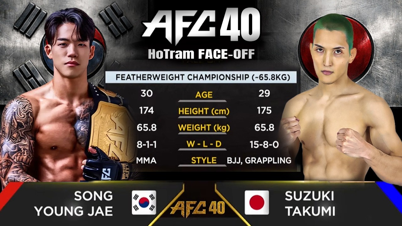 AFC40 페더급 3차 타이틀 방어전 | 송영재 vs Takumi Suzuki