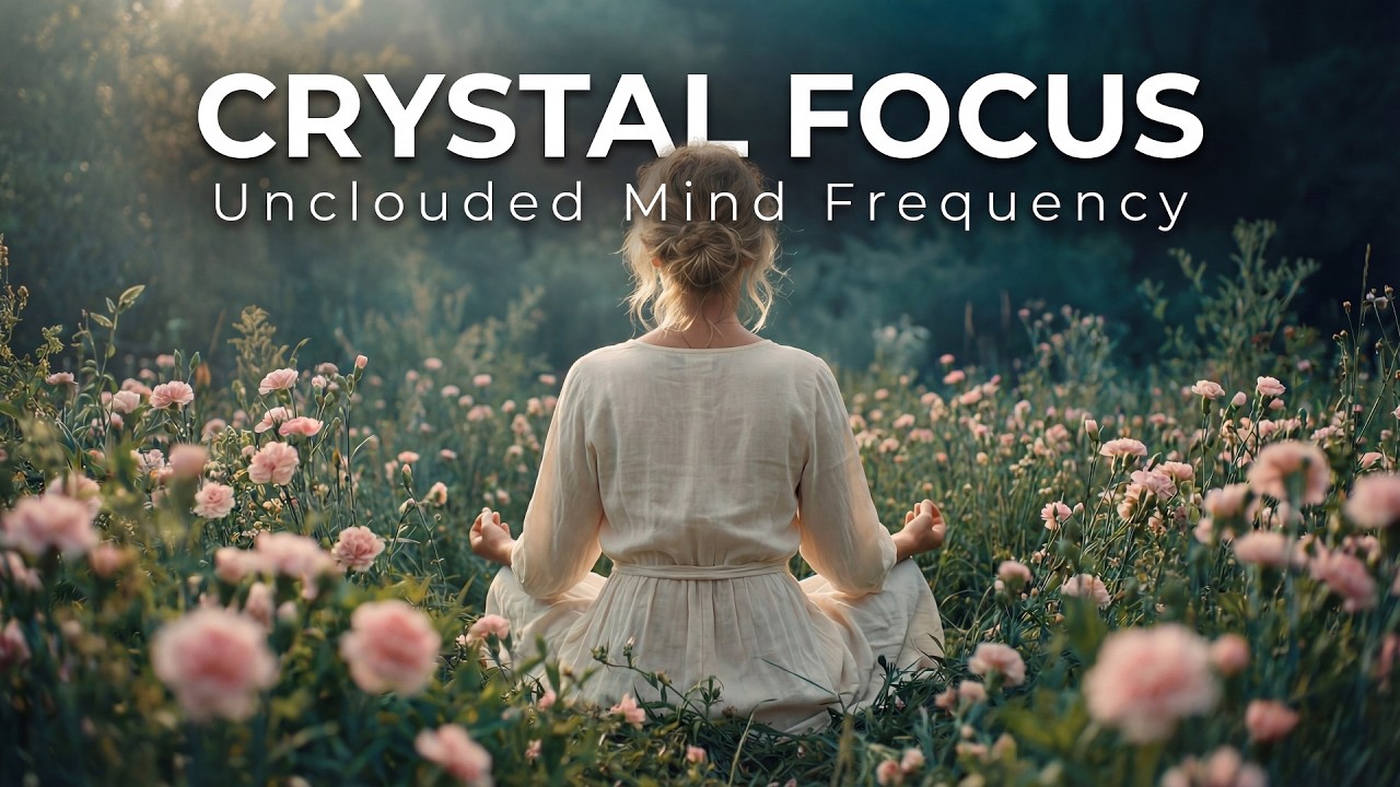 Crystal Focus | 1 Hour Unclouded Mind Frequency for Deep Work & Clarity (4K)