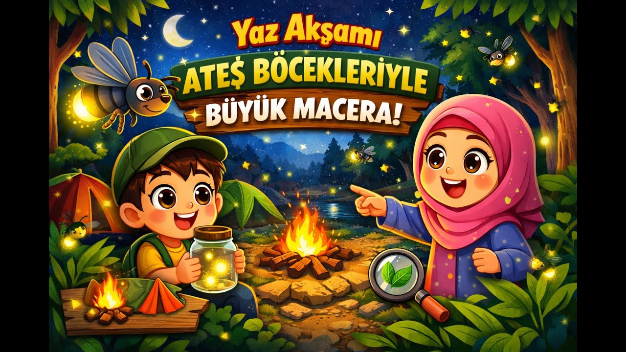 Minik Kaşiflerle Ateş Böcekleri Macerası 🏕️ | Eğlenceli ve Öğretici Hikâye