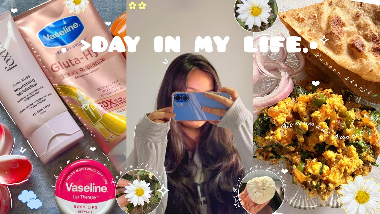 Day in my life ♡ | Aesthetic vlog Indian🌷| skincare, cooking#minivlog#weeklyvlog#explore