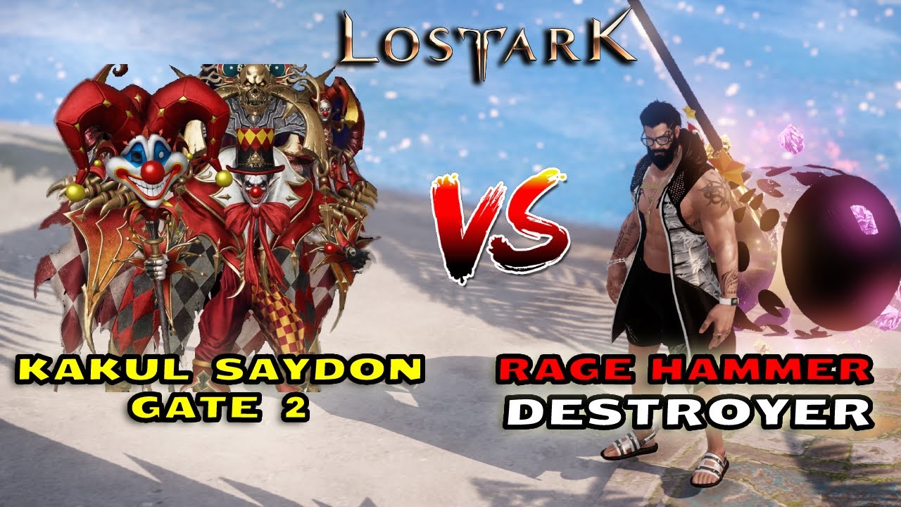 KAKUL SAYDON GATE 2 - Rage Hammer DESTROYER POV 1490 / BIG DAMAGE| LOST ARK