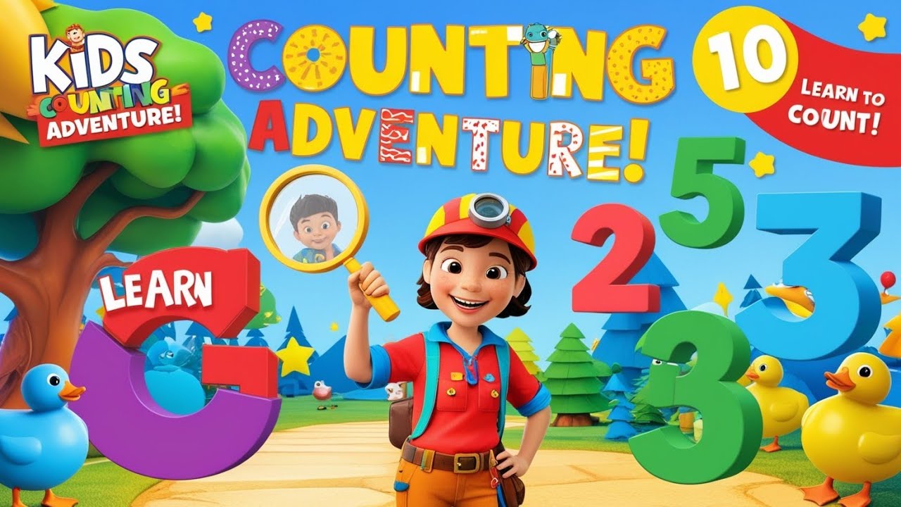 Learn to Count 1-10: Fun Counting Adventure for Kids | Educational Video for Preschoolers & Toddlers
