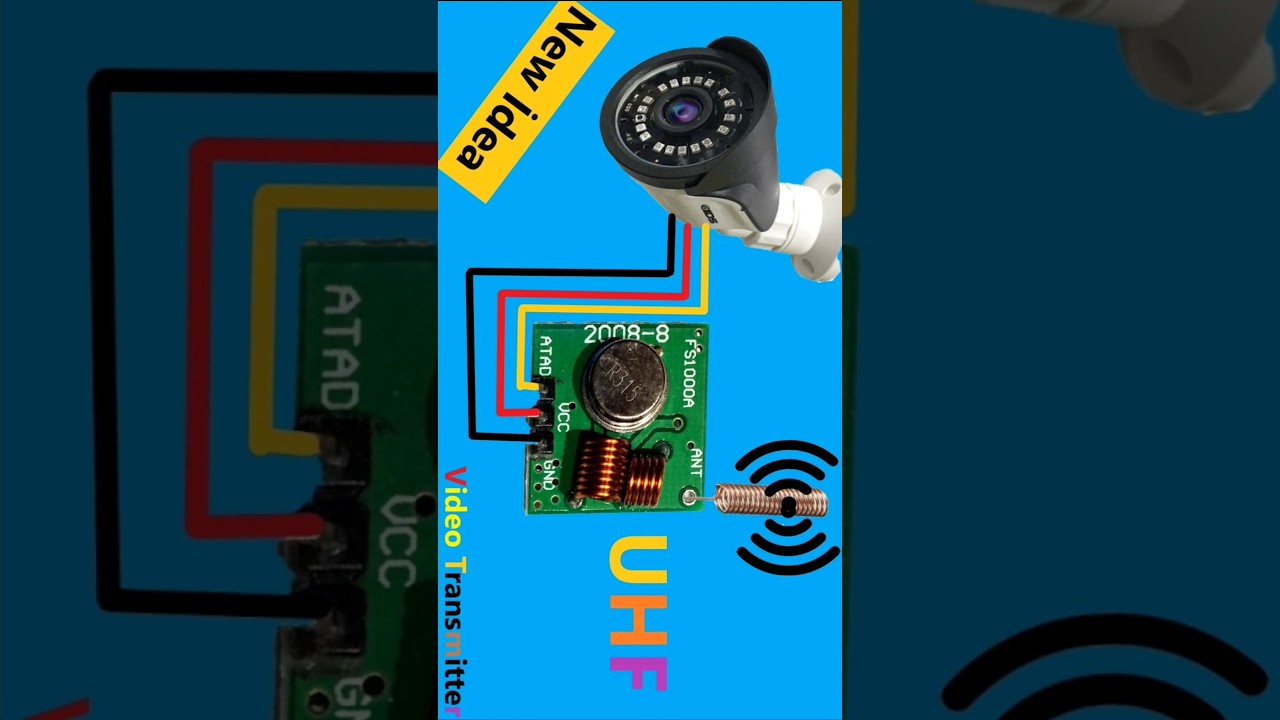 Zhakowany, przekonwertuj moduł nadajnika Arduino 433 MHz na nadajnik telewizyjny #zaferyildiz