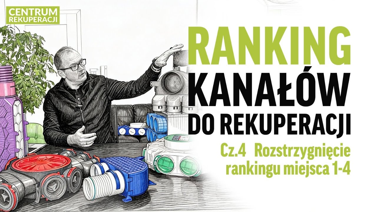 Ranking kanałów do rekuperacji. CZ 4 Roztrzygnięcie rankingu miejsce 1-4
