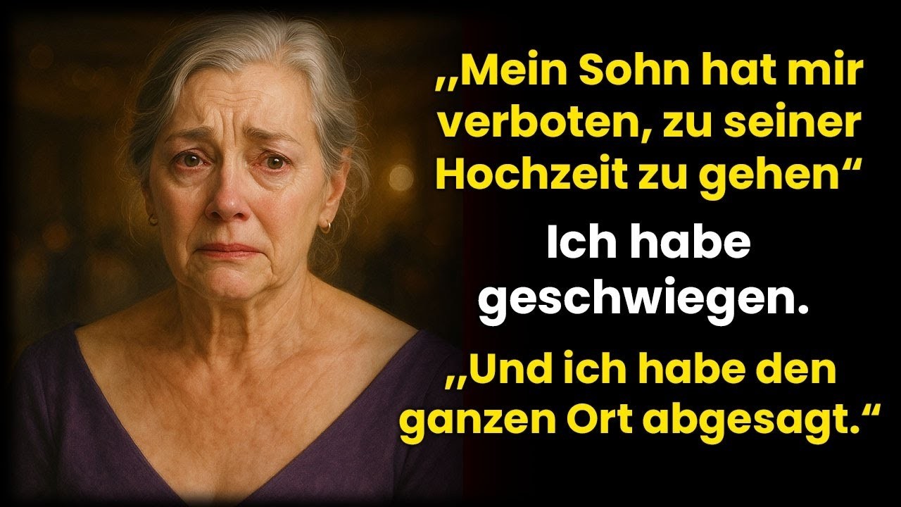 Auf der Hochzeit meines Sohnes wurde ich rausgeworfen – ‚Mama, du passt hier nicht rein!‘