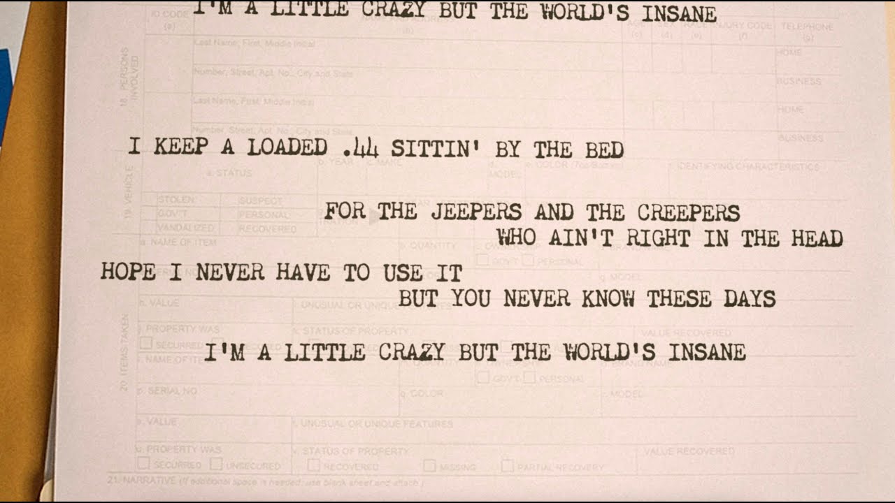 Morgan Wallen - I'm A Little Crazy (Lyric Video)