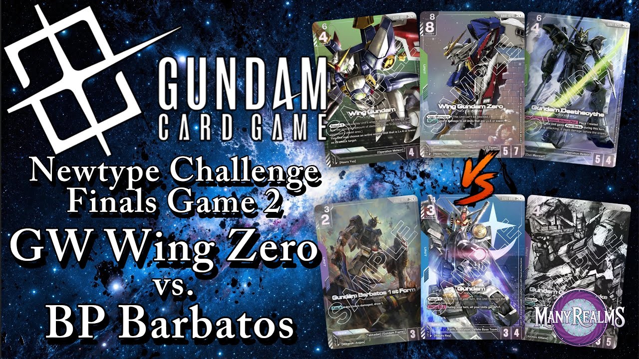 Gundam TCG | Newtype Challenge Season 2- Finals | GW Wing vs. BP Barbatos Aggro | Game 2