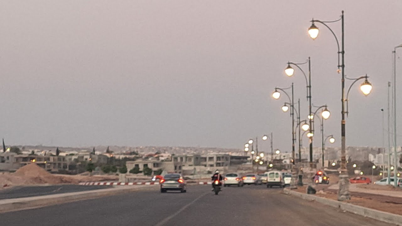 جديد أشغال الطريق السريع الحضري / بداية تشغيل الإنارة الجديدة في بعض المقاطع