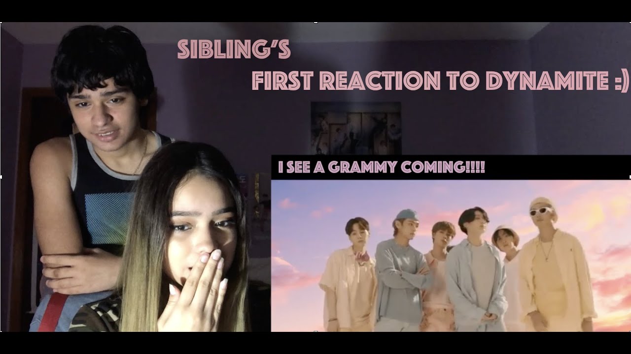 Sibling's First reaction to BTS (방탄소년단) 'Dynamite' Official MV