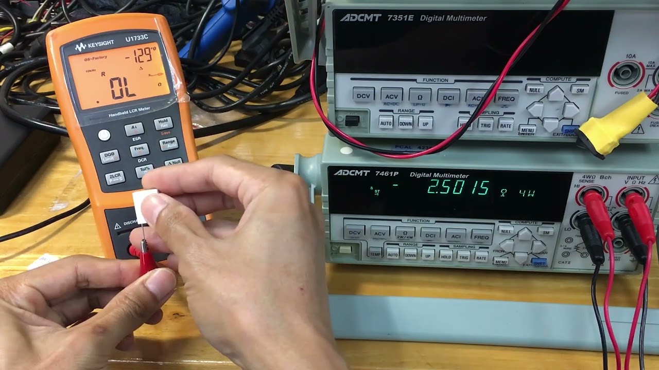 Resistance Measurement [Keysight U1733C VS.  ADCMT 7461P 4-Wire DCR]