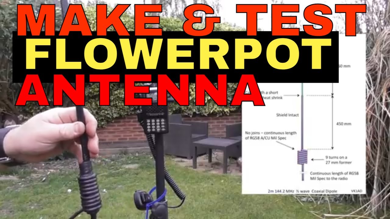 Make & Test: BEST CHEAP Flowerpot antenna for 2Mtr Amateur (Ham) Radio vs Diamond RH77CA.