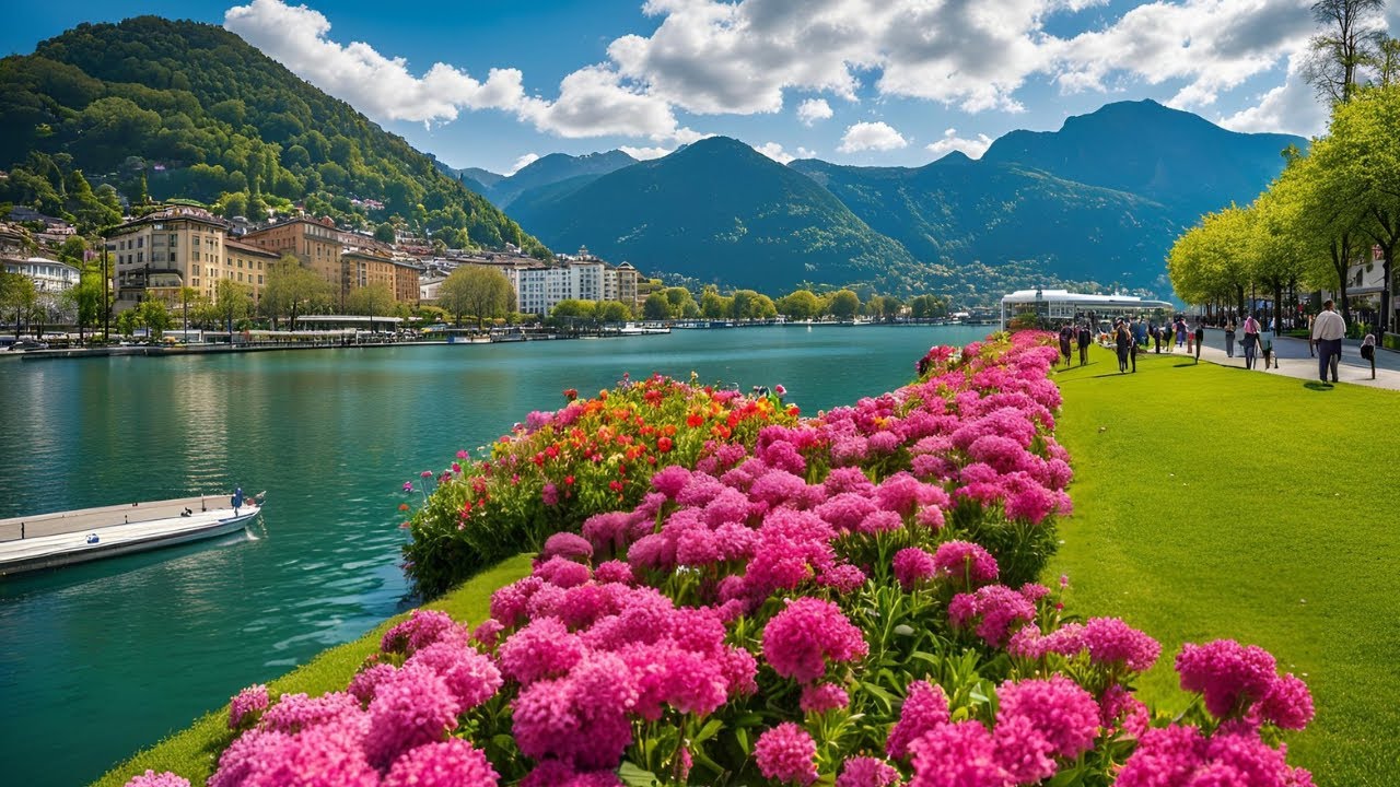 Скоро весна в Швейцарии🇨🇭Шпиц _Очаровательный швейцарский городок
