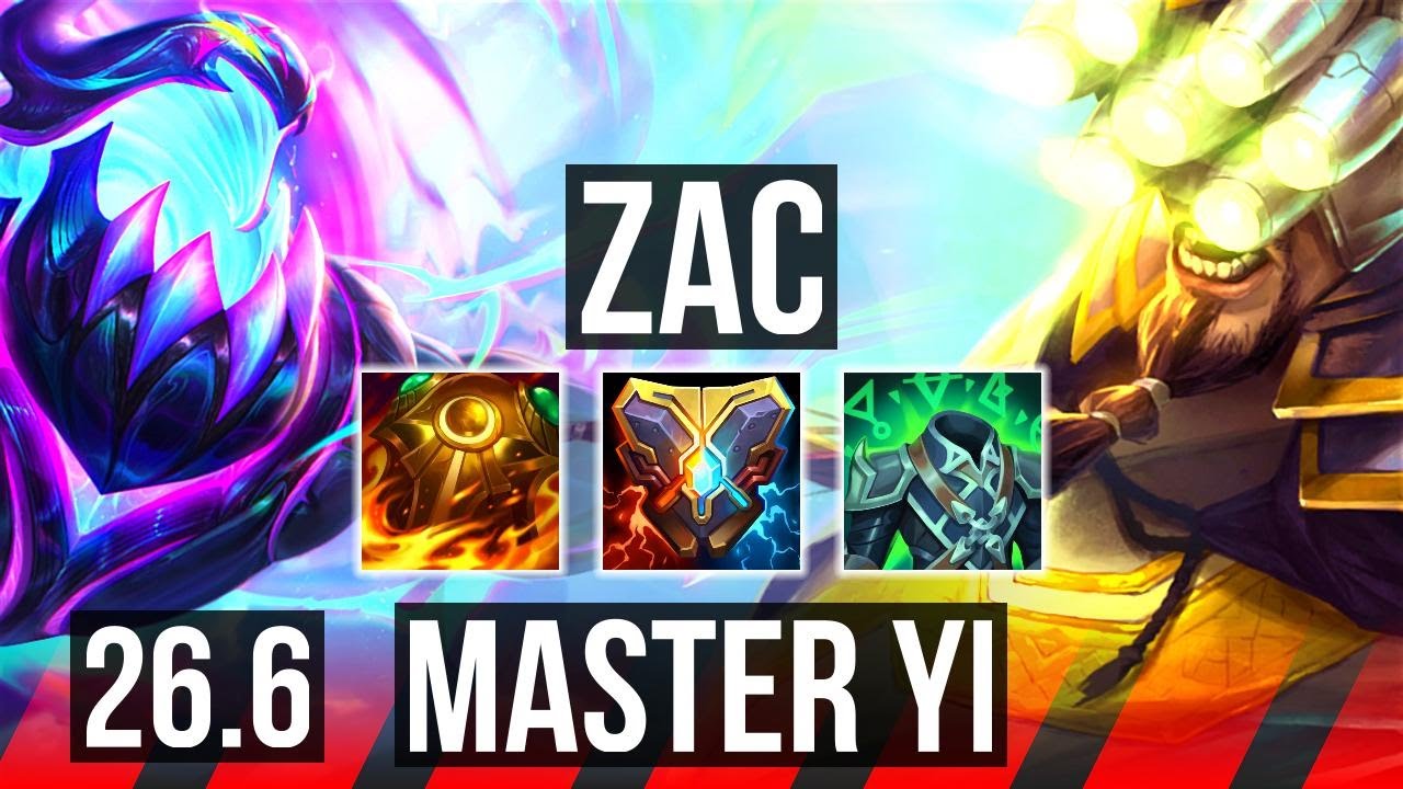 ZAC vs MASTER YI (TOP) | EUW Master | 26.6