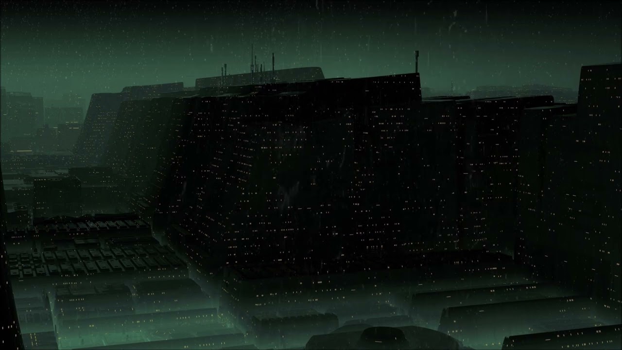 Blade Runner:  Cyberpunk Relaxation and Focus with Rain 1 Hour