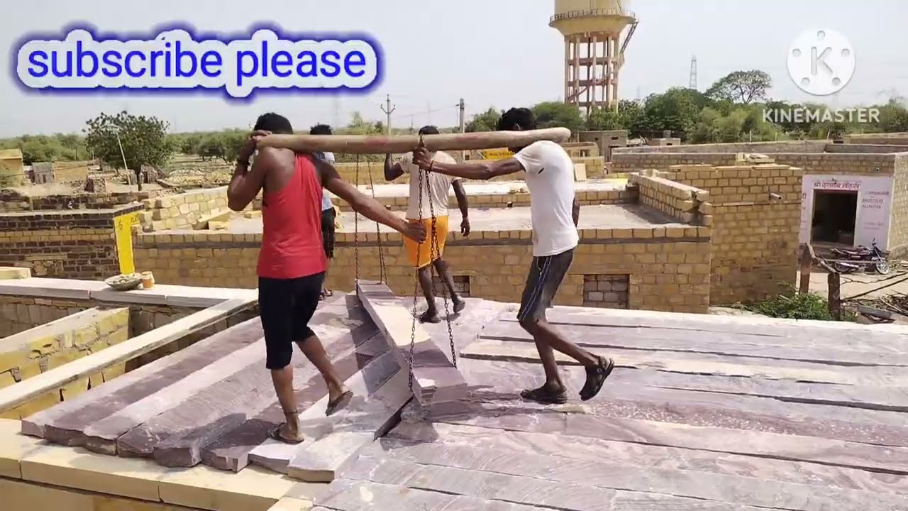 बालेसर का सुप्रसिद्ध पत्थर को गाड़ी में लोड और अनलोड केसे करते हैं...