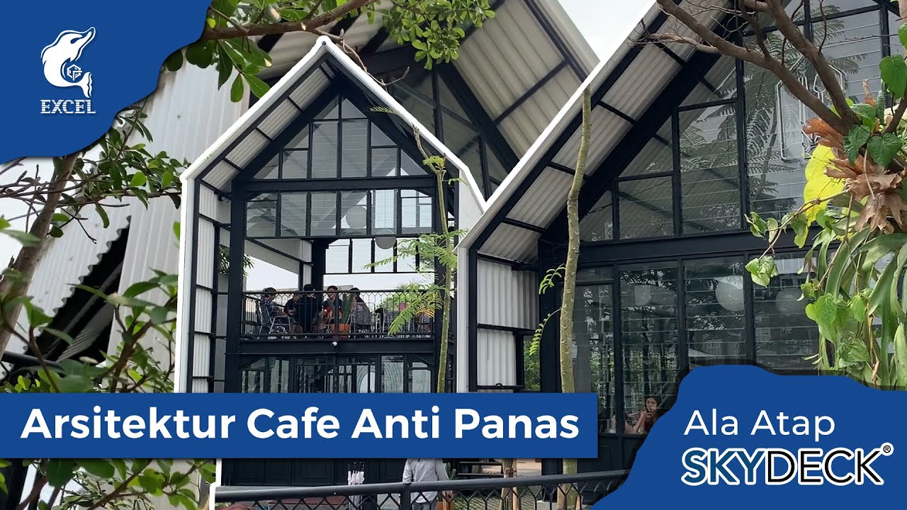 Ngopi di cafe outdoor anti panas bareng Atap uPVC SKYDECK di Alam Sutra