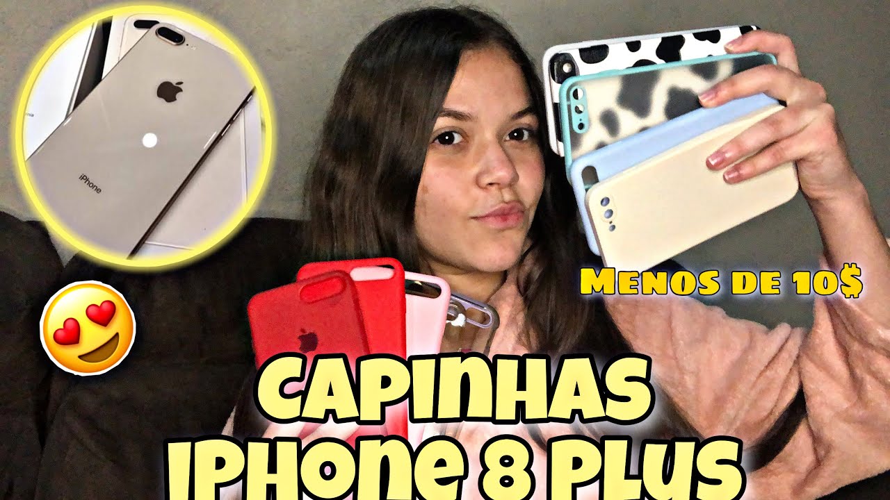 CAPINHAS DO IPHONE 8 PLUS|| Mostrei nele/ PAGUEI MENOS DE 10 reais na Shopee!! 📲