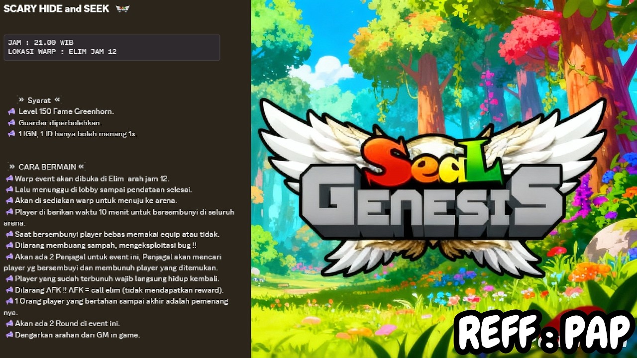 REVIEW EVENT SCARY HIDE AND SEEK DI SEAL GENESIS!!!