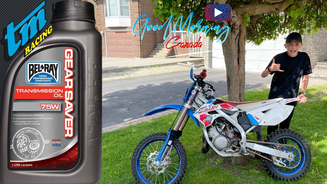 How To Change Transmission Oil On A 2018 TM Racing 85 MX | Good Morning Canada